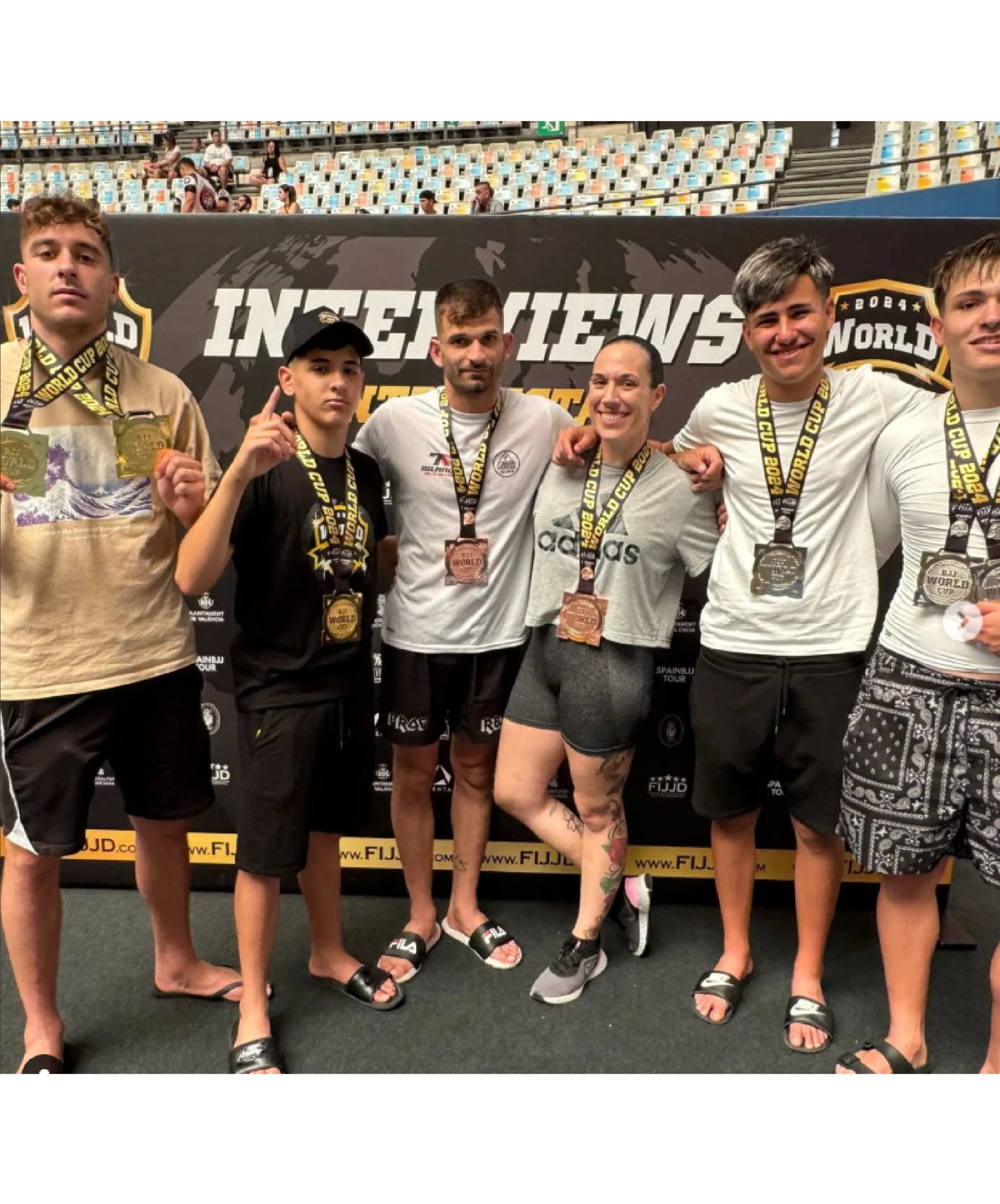 Podio de Jiu Jitsu Jinzai Bjj Academy en Competición