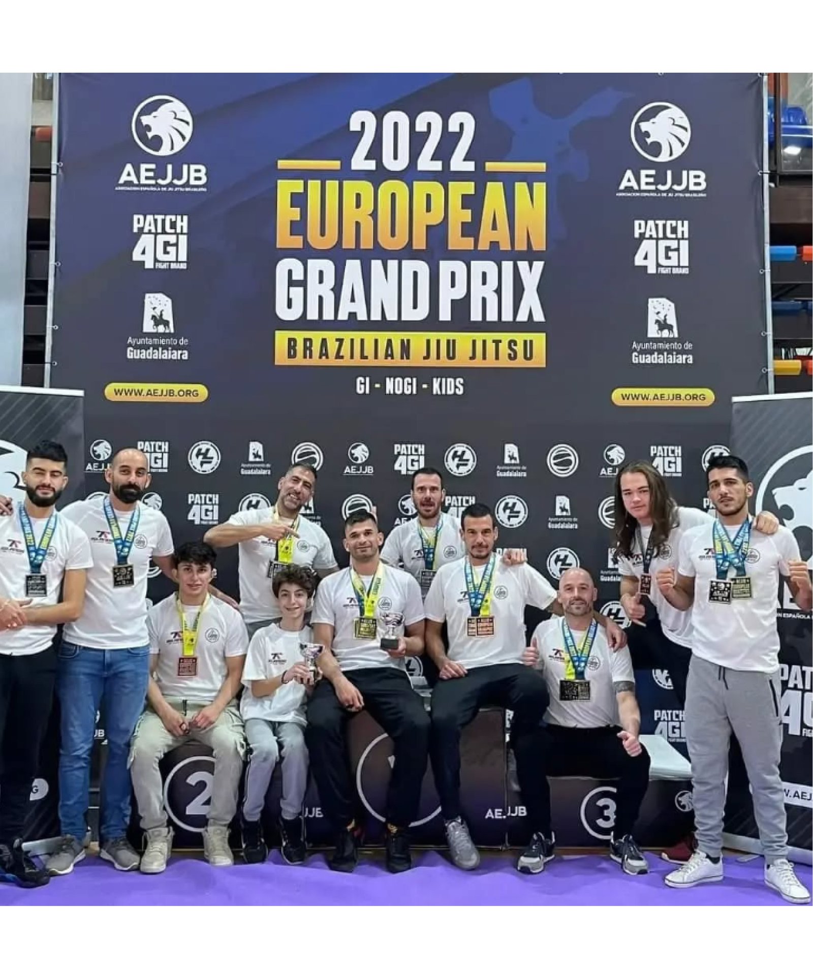 Campeones de Jiu Jitsu Jinzai Bjj Academy en Campeonato